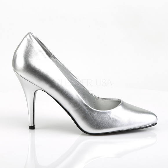 Metallic Pointy Toe High Heel Shoes - Picture 1 of 4